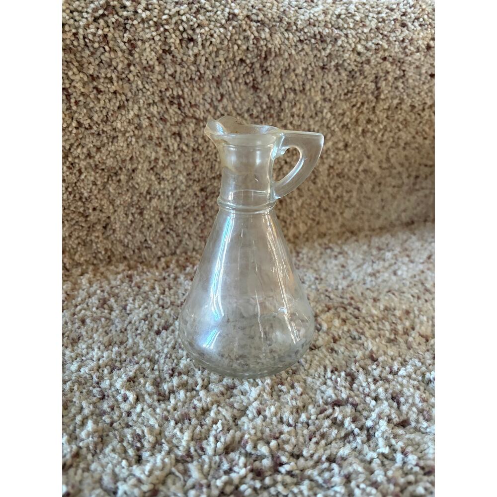 Vintage small glass pitcher